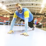 11.11.2016. Trening Vive Tauronu Kielce w hali Sports Centre Jane Sandanski w Skopje / Jarosław Kubalski / Radio Kielce