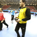 11.11.2016. Trening Vive Tauronu Kielce w hali Sports Centre Jane Sandanski w Skopje / Jarosław Kubalski / Radio Kielce