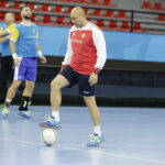 11.11.2016. Trening Vive Tauronu Kielce w hali Sports Centre Jane Sandanski w Skopje / Jarosław Kubalski / Radio Kielce