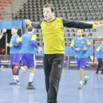 11.11.2016. Trening Vive Tauronu Kielce w hali Sports Centre Jane Sandanski w Skopje / Jarosław Kubalski / Radio Kielce