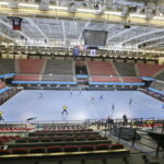 11.11.2016. Trening Vive Tauronu Kielce w hali Sports Centre Jane Sandanski w Skopje / Jarosław Kubalski / Radio Kielce