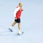 11.11.2016. Trening Vive Tauronu Kielce w hali Sports Centre Jane Sandanski w Skopje / Jarosław Kubalski / Radio Kielce