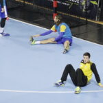 11.11.2016. Trening Vive Tauronu Kielce w hali Sports Centre Jane Sandanski w Skopje / Jarosław Kubalski / Radio Kielce