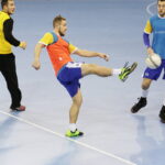 11.11.2016. Trening Vive Tauronu Kielce w hali Sports Centre Jane Sandanski w Skopje / Jarosław Kubalski / Radio Kielce