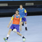 11.11.2016. Trening Vive Tauronu Kielce w hali Sports Centre Jane Sandanski w Skopje / Jarosław Kubalski / Radio Kielce