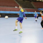 11.11.2016. Trening Vive Tauronu Kielce w hali Sports Centre Jane Sandanski w Skopje / Jarosław Kubalski / Radio Kielce