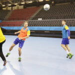11.11.2016. Trening Vive Tauronu Kielce w hali Sports Centre Jane Sandanski w Skopje / Jarosław Kubalski / Radio Kielce