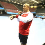 11.11.2016. Trening Vive Tauronu Kielce w hali Sports Centre Jane Sandanski w Skopje / Jarosław Kubalski / Radio Kielce