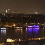 13.11.2016 Belgrad. Nocny spacer po stolicy Serbii.  Rzeka Sawa. panorama miasta. / Jarosław Kubalski / Radio Kielce