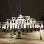 13.11.2016 Belgrad. Nocny spacer po stolicy Serbii. Centrum miasta. Ambasada francuska. / Jarosław Kubalski / Radio Kielce