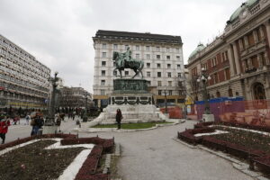 14.11.2016 Belgrad. Serbia. Spacer po mieście. Plac Republiki. / Jarosław Kubalski / Radio Kielce