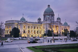 14.11.2016 Belgrad. Serbia. Spacer po mieście. Parlament. / Jarosław Kubalski / Radio Kielce