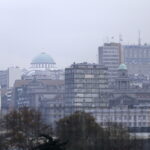 15.11.2016 Belgrad. Serbia. Spacer po mieście. Rzeka Sawa. Widok na miasto. / Jarosław Kubalski / Radio Kielce