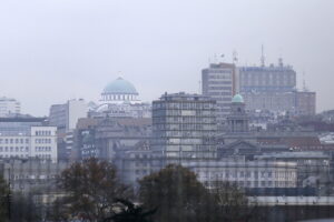 15.11.2016 Belgrad. Serbia. Spacer po mieście. Rzeka Sawa. Widok na miasto. / Jarosław Kubalski / Radio Kielce