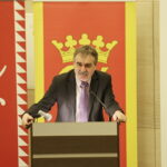 18.11.2016 Kielce. Wręczenie stypendiów dla studentów z Ukrainy. Prezydent Wojciech Lubawski. / Jarosław Kubalski / Radio Kielce