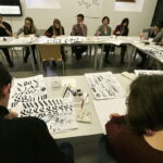 26.11.2016 Kielce. Warsztaty kaligrafii w Instytucie Designu / Jarosław Kubalski / Radio Kielce