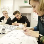 26.11.2016 Kielce. Warsztaty kaligrafii w Instytucie Designu / Jarosław Kubalski / Radio Kielce