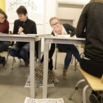 26.11.2016 Kielce. Warsztaty kaligrafii w Instytucie Designu / Jarosław Kubalski / Radio Kielce