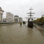 12.11.2016 Skopje. Macedonia. Centrum miasta. Rzeka Wardar. / Jarosław Kubalski / Radio Kielce