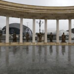 12.11.2016 Skopje. Macedonia. Centrum miasta. Figury muz. / Jarosław Kubalski / Radio Kielce