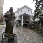 12.11.2016 Skopje. Macedonia. Centrum miasta. Centrum historyczne Matki Teresy z Kalkuty a właściwie Agnes Gonxha Bojaxhiu urodzonej w Skopje. / Jarosław Kubalski / Radio Kielce