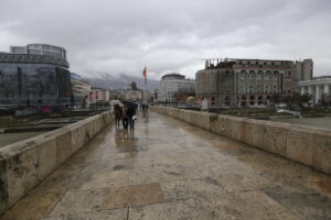 12.11.2016 Skopje. Macedonia. Centrum miasta. Kamienny Most. / Jarosław Kubalski / Radio Kielce