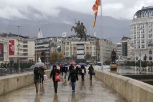 12.11.2016 Skopje. Macedonia. Centrum miasta. / Jarosław Kubalski / Radio Kielce