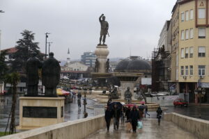 12.11.2016 Skopje. Macedonia. Centrum miasta. / Jarosław Kubalski / Radio Kielce