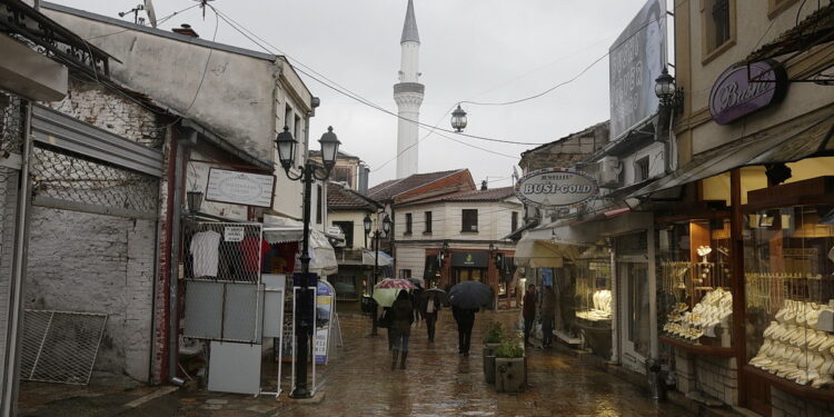 12.11.2016 Skopje. Macedonia. Centrum miasta. Stare miasto. Meczet. / Jarosław Kubalski / Radio Kielce