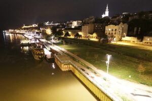 14.11.2016 Belgrad. Widok na miasto z mostu na rzece Sawa. / Jarosław Kubalski / Radio Kielce