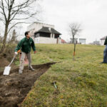 24.11.2016 Szydłów. Archeolodzy prowadzą prace w okolicy Synagogi. / Wojciech Habdas / Radio Kielce