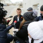 29.11.2016 Instytut Designu. Konferencja na temat wystawy "Fair Bulding" / Wojciech Habdas / Radio Kielce