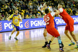 29.11.2016 Kielce. Fragment meczu Vive Tauron - Wybrzeże Gdańsk / Wojciech Habdas / Radio Kielce