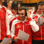 Radio Kielce. Szczypiorniści śpiewali kolędy (17 grudnia 2016) / Piotr Michalski / Radio Kielce