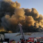 05.12.2016 Tarnawa. Pożar hali produkcyjnej / Ewa Pociejowska - Gawęda / Radio Kielce