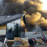 05.12.2016 Tarnawa. Pożar hali produkcyjnej / Ewa Pociejowska - Gawęda / Radio Kielce