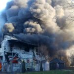 05.12.2016 Tarnawa. Pożar hali produkcyjnej / Ewa Pociejowska - Gawęda / Radio Kielce