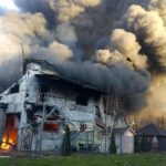 05.12.2016 Tarnawa. Pożar hali produkcyjnej / Ewa Pociejowska - Gawęda / Radio Kielce