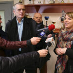 Kielce. Kierownicy drużyn młodzieżowych z wizytą na Kolporter Arena (2 grudnia 2016) / Piotr Michalski / Radio Kielce