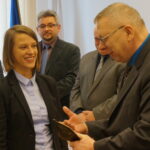 02.12.2016. Nagroda Głównego Inspektora Pracy dla dziennikarki Radia Kielce Ewy Okońskiej / Krzysztof Bujnowicz / Radio Kielce