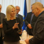 02.12.2016. Nagroda Głównego Inspektora Pracy dla dziennikarki Radia Kielce Ewy Okońskiej / Krzysztof Bujnowicz / Radio Kielce