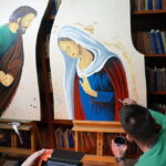 14.12.2016 Kielce. Osadzeni w areszcie śledczym malują obrazy. / Wiktor Dziarmaga / Radio Kielce