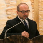 18.12.2016. Msza święta w intencji świętej pamięci Przemysława Gosiewskiego. Kanclerz Państwowej Wyższej Szkoły Zawodowej w Sandomierzu Robert Pytka / Kamil Król / Radio Kielce