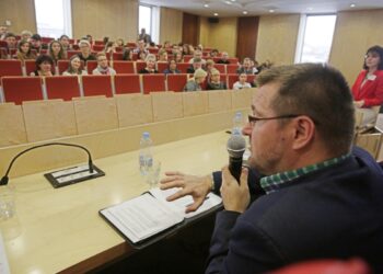 01.12.2016 Kielce UJK. Konferencja "Czasopiśmiennictwo" / Jarosław Kubalski / Radio Kielce