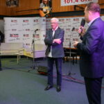 03.12.2016. Spotkanie klubu przyjaciół Senioradia. Prowadzący program Włodzimierz Rezner i Zbigniew Batorski oraz prezes Radia Kielce Janusz Knap / Kamil Król / Radio Kielce