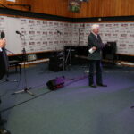 03.12.2016. Spotkanie klubu przyjaciół Senioradia. Prowadzący program Włodzimierz Rezner i Zbigniew Batorski oraz prezes Radia Kielce Janusz Knap / Kamil Król / Radio Kielce