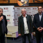 03.12.2016. Spotkanie klubu przyjaciół Senioradia. Prowadzący program Włodzimierz Rezner i Zbigniew Batorski oraz prezes Radia Kielce Janusz Knap / Kamil Król / Radio Kielce