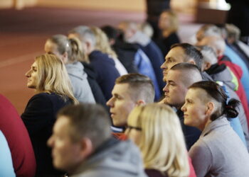 24.10.2016 Kielce. Arkadiusz Rzepka, trener przygotowania fizycznego polskiej kadry piłki nożnej prowadzi warsztaty dla nauczycieli wychowania fizycznego. / Jarosław Kubalski / Radio Kielce