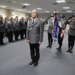 01.12.2016 Kielce. Uroczyste wprowadzenie nowych komendantów powiatowych. Inspektor Jakub Kosin. / Jarosław Kubalski / Radio Kielce