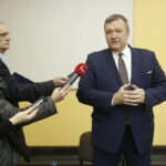 02.12.2016 Kielce. Wiceminister zdrowia Marek Tombarkiewicz odwiedził Wojewódzki Szpital Zespolony. / Jarosław Kubalski / Radio Kielce